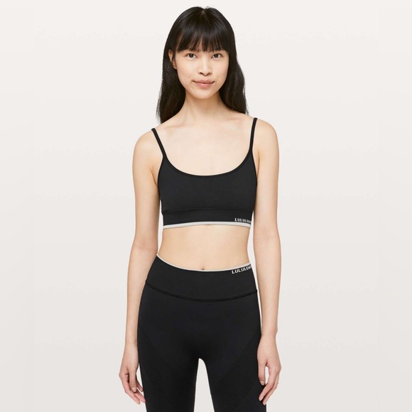 lululemon athletica Other - Lululemon Iconic Sweat Bra in Black / Ocean Mist Sz 4